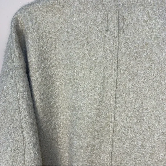 Zara Boucle Oversized Bomber Jacket Zipper - Picture 12 of 13